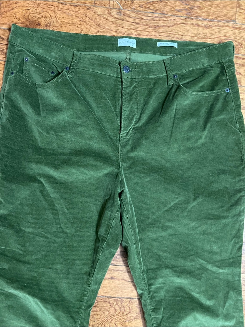 Wonderly Deep Green Corduroy Trousers